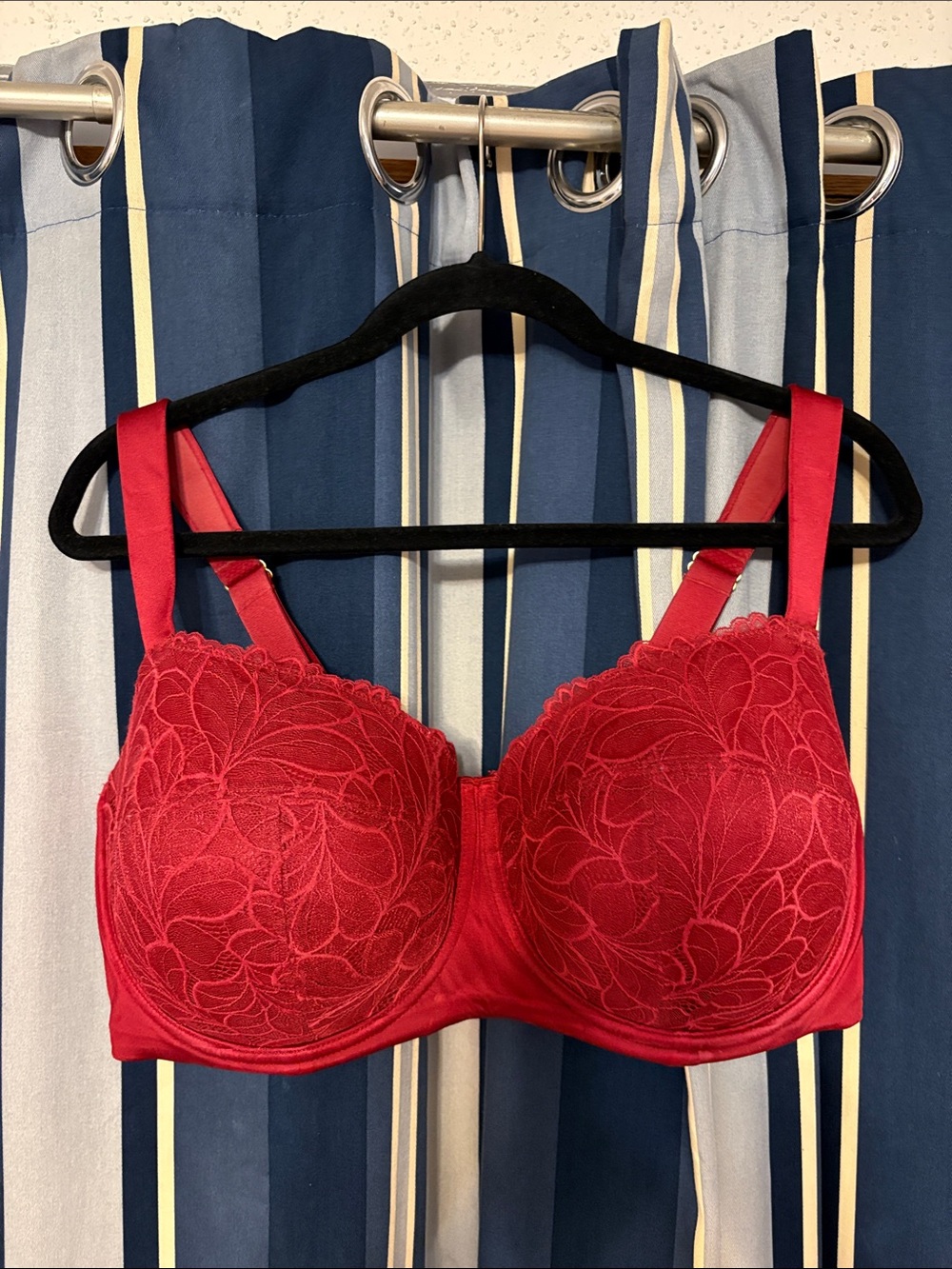 Burgundy balconette bra, 42DDD, Joyspun brand